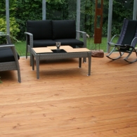 Terrassenbelag - Holzbelag geriffelt im Wintergarten Terrassenbelag - © Sägewerk & Holzhandel Ellwanger GmbH, Walldürn-Altheim