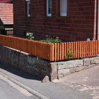 Zaun Frontansicht - Zaun Frontansicht - © Sägewerk & Holzhandel Ellwanger GmbH, Walldürn-Altheim