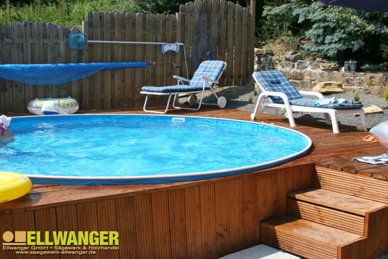 Sommer, Sonne und ihr Pool Sägewerk & Holzhandel