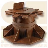 Terra-Vent Systemfuß - in der Höhe verstellter Systemfuß für die Unterkonstruktion einer Holzterrasse Terra-Vent Systemfuß - © Sägewerk & Holzhandel Ellwanger GmbH, Walldürn-Altheim